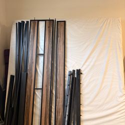 King size bed frame and bed