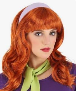 Wig orange wig