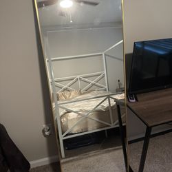 Gold Body Length Mirror 