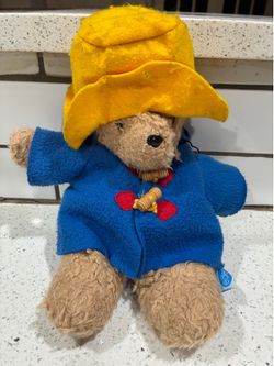 Vintage Paddington Bear Plush 40th Anniversary Eden 1998 Tags Attached Blue Coat