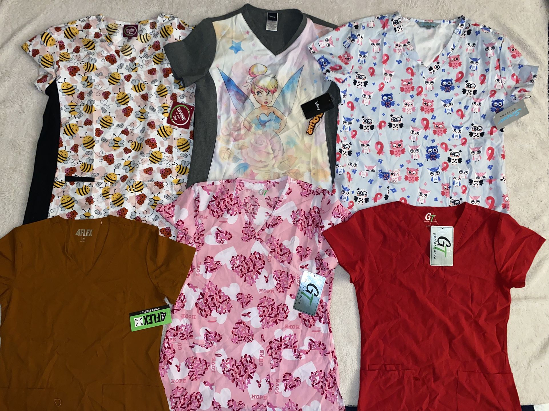 New Size Small Scrub Tops
