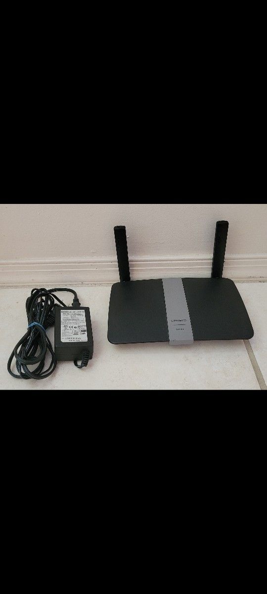 Linksys EA6350 Dual-Band WiFi Router for Home 12VDC/CC+Power Adapter 