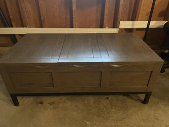 Storage Coffee Table with 3 Sections