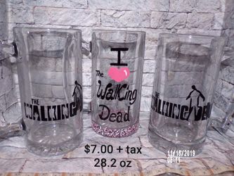 28.2oz Glass Beer Mugs