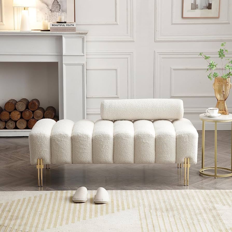 Modern End of Bed Bench/Ottoman