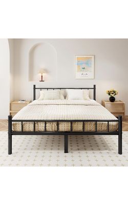 Brand New zizin Queen Size Metal Bed Frame with Headboard & Footboard. Russell/Boulder Area