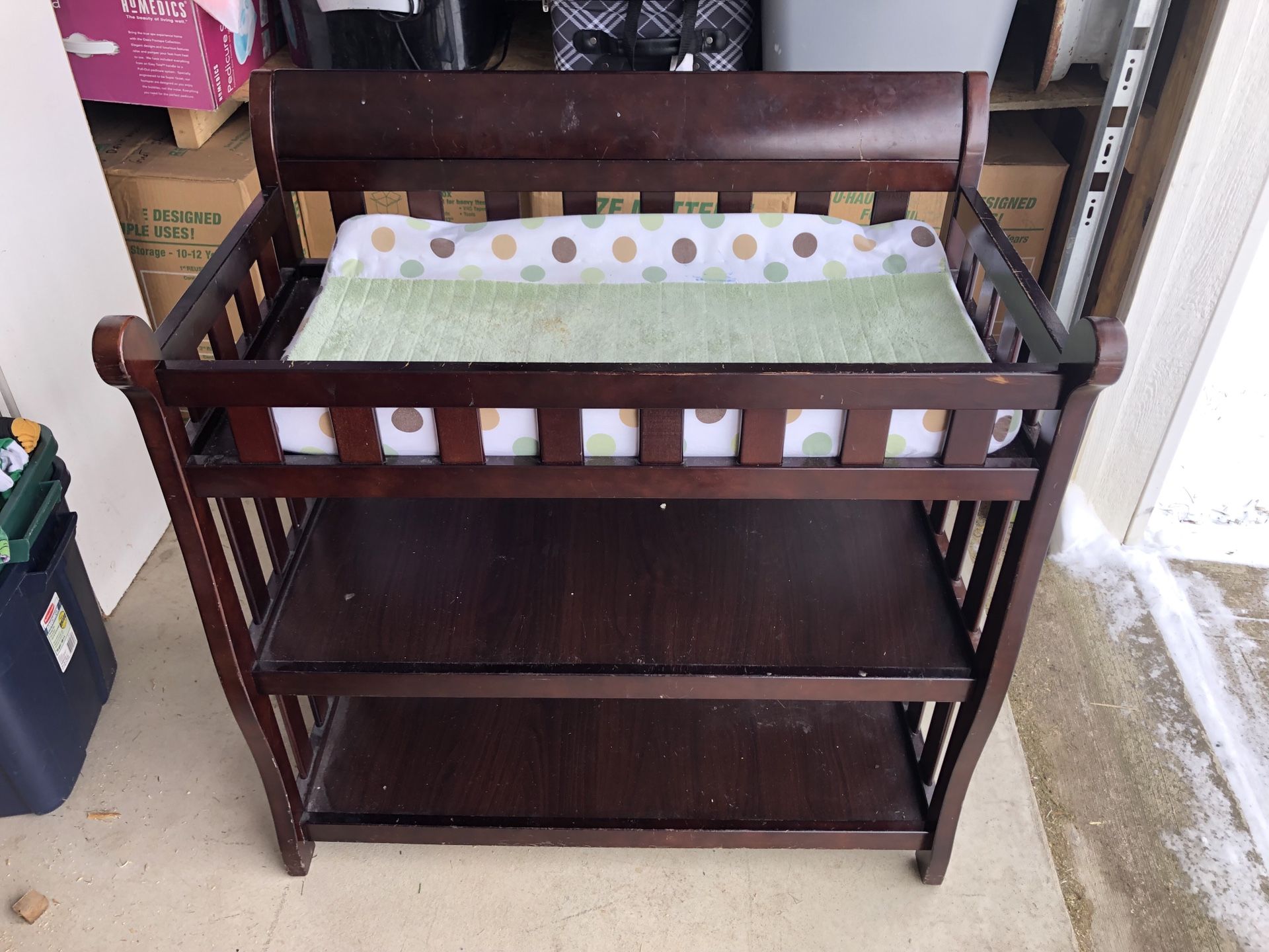 Beautiful diaper changing table
