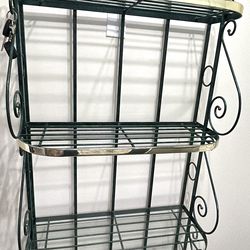 Metal glass  baker’s rack