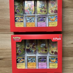 Pokémon 4-Pack Mini Tin Set – Factory Sealed