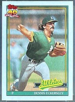 1991ToppsDennisEckersleyBrandNew Cond. Mint!!centeredGrading-10(seePic)Sold For $50.79onApr27seeOtherLostings,IwillBeAddingCardsDaily.lotsOfThemTY&GL!