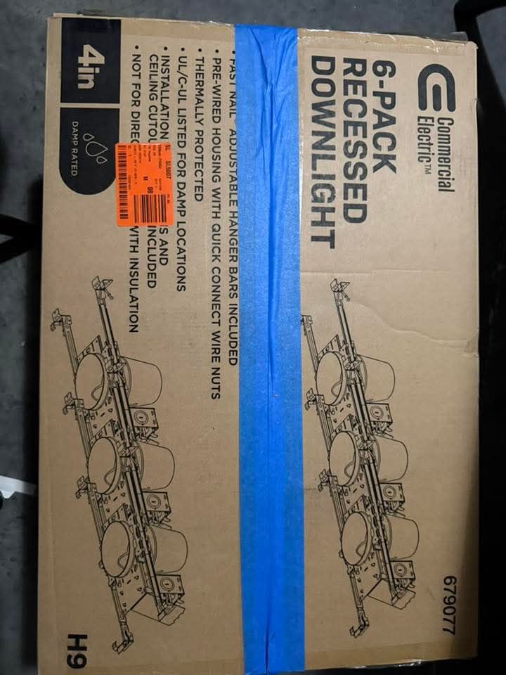 Commercial Electric 7-Pack
Recessed Downlight