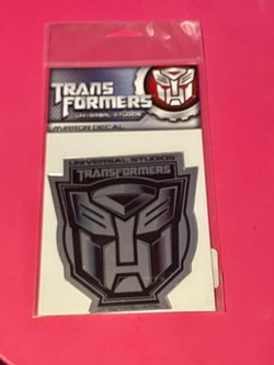 Universal Studios Transformers mirror decal