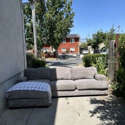 Grey L Shape Sectional Couch