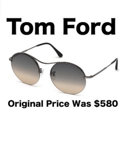 Tom Ford 58MM Round Sunglasses 