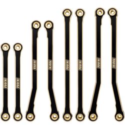 INJORA Black Coating Brass High Clearance Chassis Links for 1/18 RC Crawler Redcat Ascent-18 Upgrade