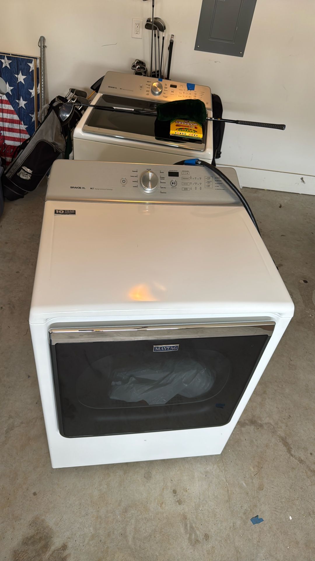 Maytag® Extra-Large Capacity Washer with PowerWash® System- 5.3 Cu. Ft. And Matching Dryer- White (used) GREAT condition