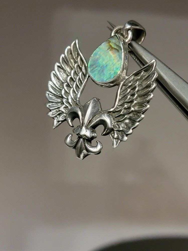 Fleur-de-lis Sterling Silver Pendant