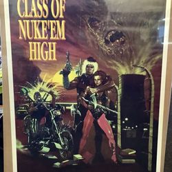 Class Of Nuke’em High Autographed Movie Poster - Lloyd Kaufman