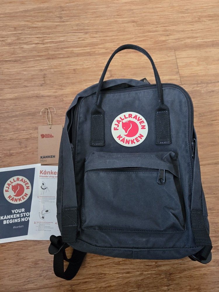 Fjallraven Kanken Mini Backpack - Black