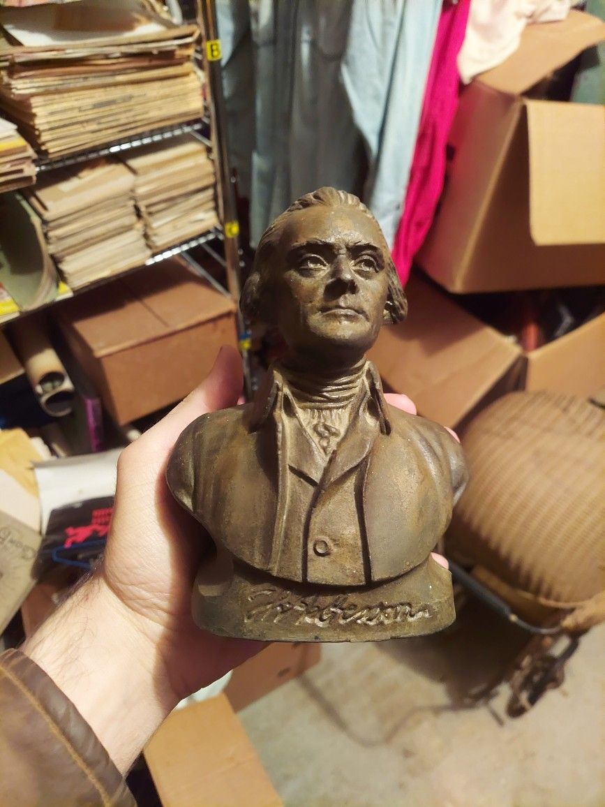 Antique Jefferson Standard Life Insurance Company Bust