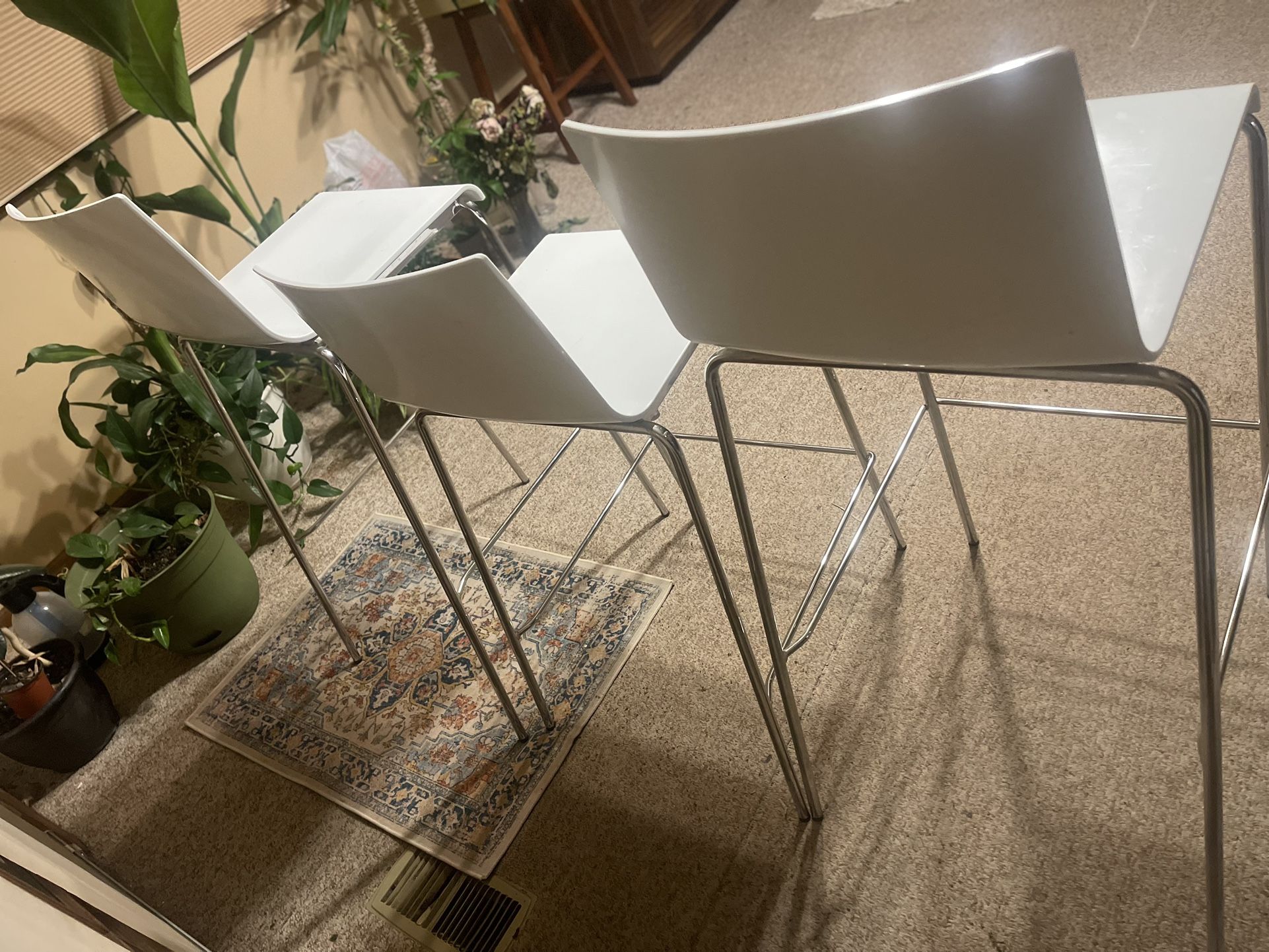 White Bar Stools