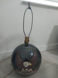 Vintage RARE Harley Davidson Globe Lamp