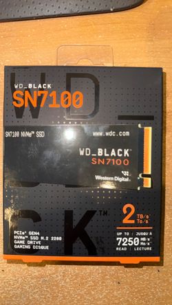 2TB WD SN7100 nvme ssd