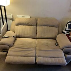 Darrin Leather Recliner Loveseat