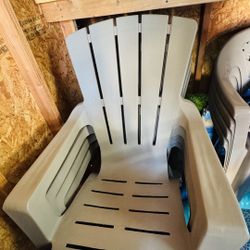 4 Plastic Adirondack Chairs