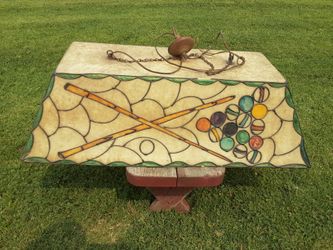 Antique pool table light