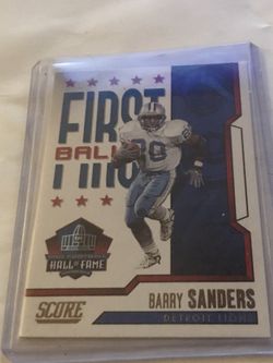 2023 Barry Sanders Hof  Card No9