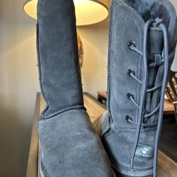 Bearpaw Gray Boots Size 9 