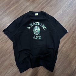 BAPE Camo College Logo Ape Head Tee (Size 3XL)