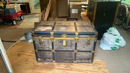 1950’s era antique McBride Strongbox Trunk