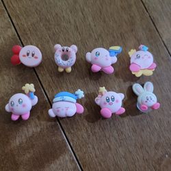 Lot Of 8 Kirby 3D Shoe Charms 