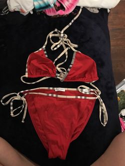 Burberry red bikini
