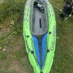  Intex Challenger K1 one-person inflatable kayak. 