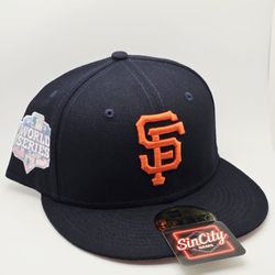New Era San Francisco Giants Pop Sweat 59FIFTY Fitted Hat Black Pink UV