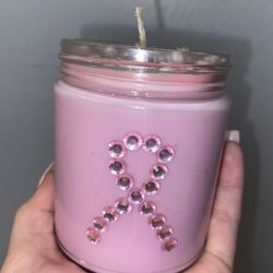 Breast Cancer Awareness Candles 💖
