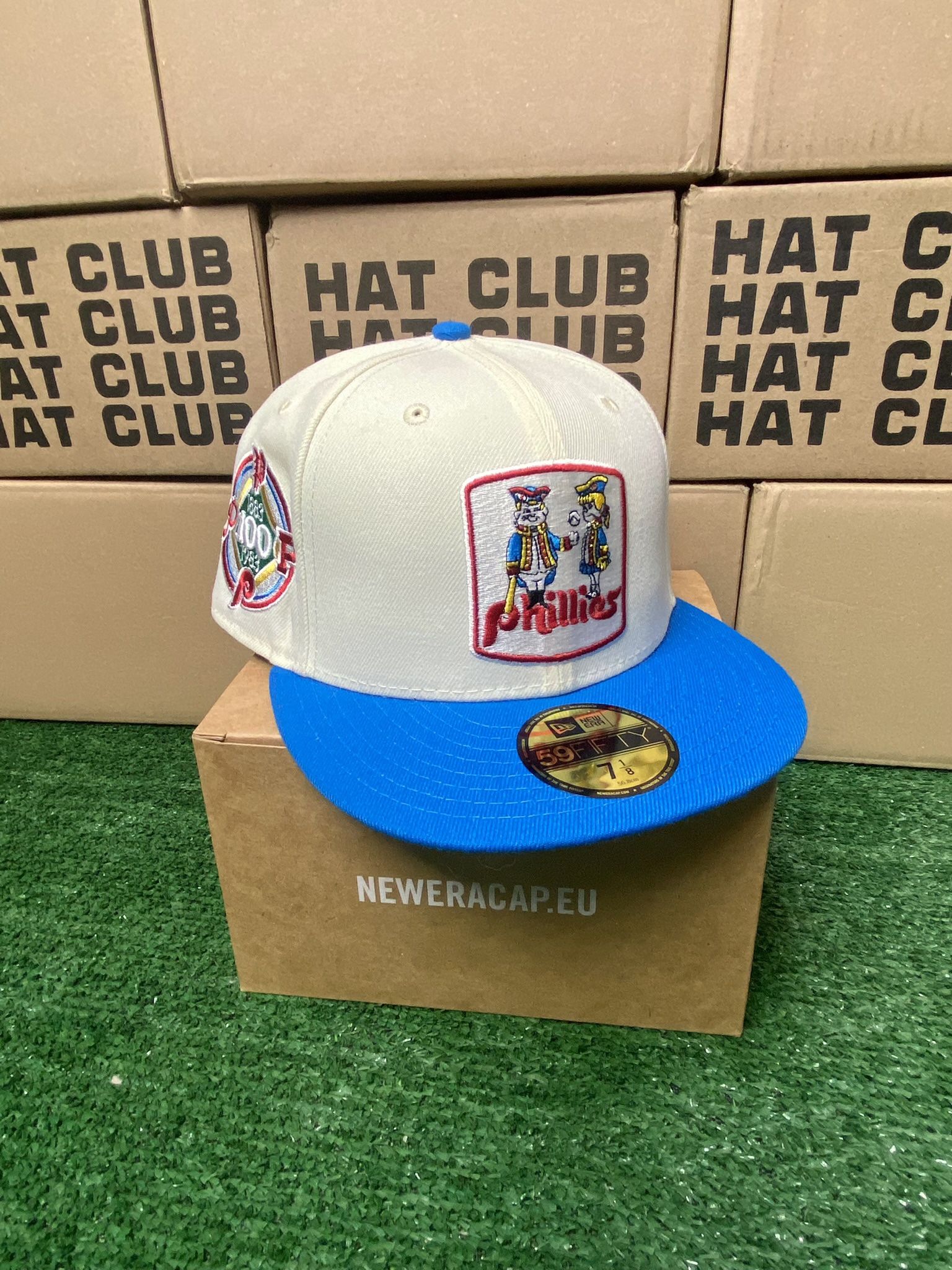 Exclusive SOLD OUT Philadelphia Phillies 59fifty New Era Fitted Two Tone baby  Blue Hat & off white dome •SOLD OUT EXCLUSIVE LIMITED RELEASE •Size for  Sale in Whittier, CA - OfferUp