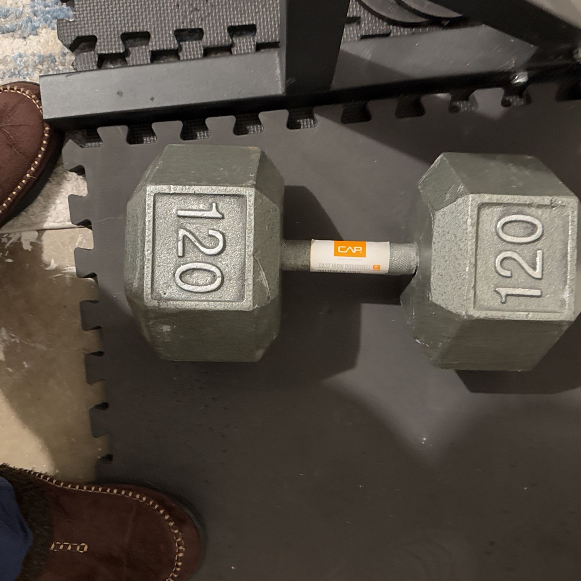 Single 120 Pound Dumbbell