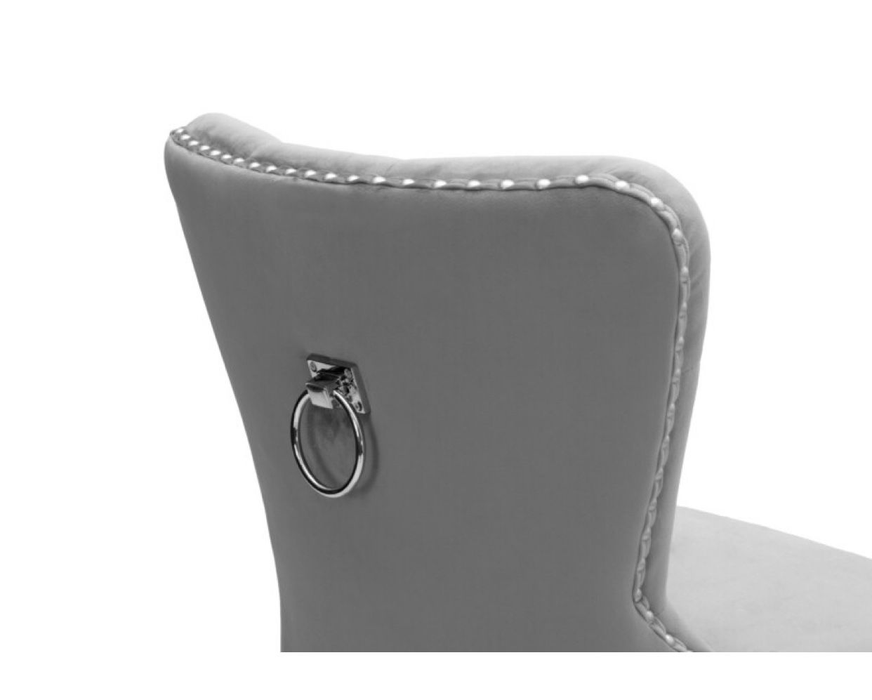 Velvet grey barstools | Set is 2