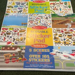 2 Sets Of Melissa & Doug Reusable Stickers