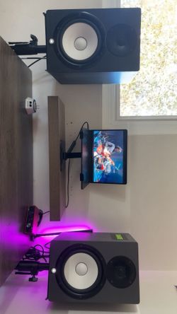 yamaha hs 8 with speaker stands