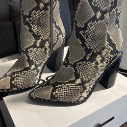 Aldo Snake Skin Boots 