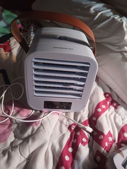NEW PORTABLE AC FAN WITH CHARGER 10 FIRM LOOK MY POST ALOT ITEM