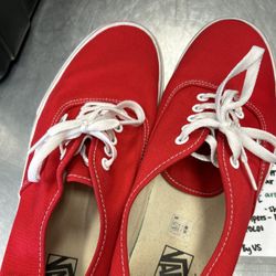 Red authentic Vans