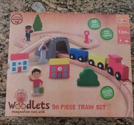 New wooden train set