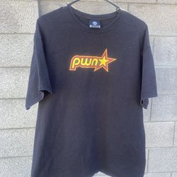 Vintage JINX PWN Star Black Short Sleeve T Shirt XL