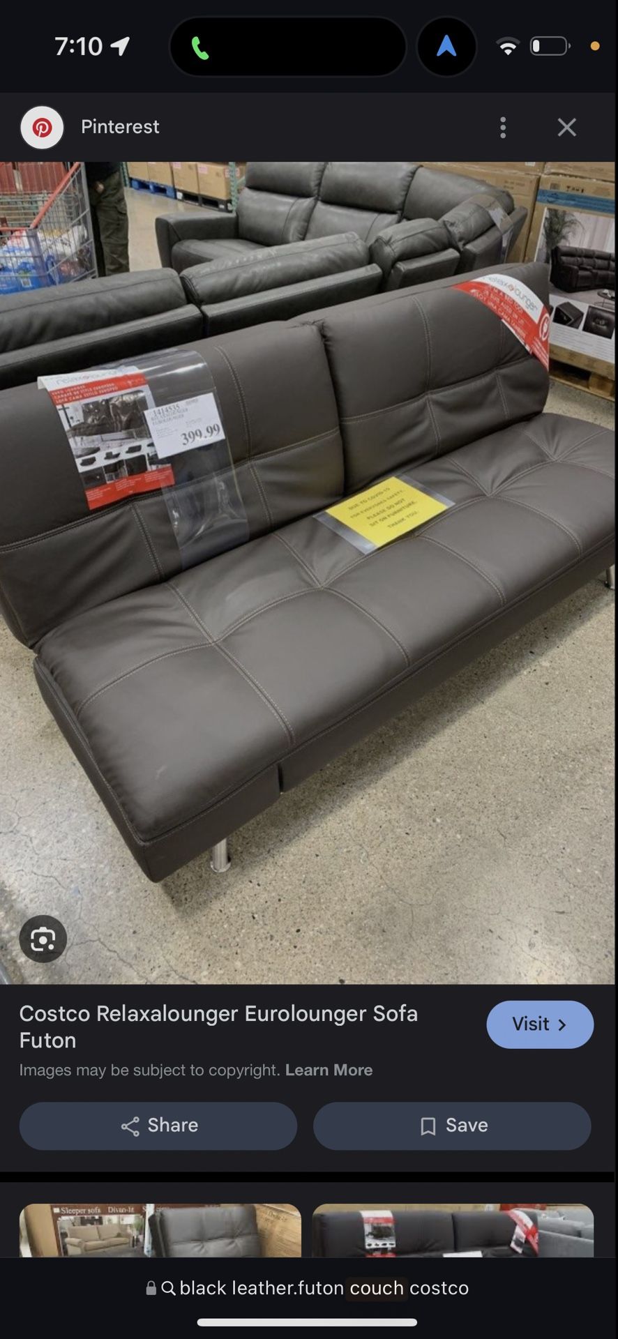 Black Leather Couch
